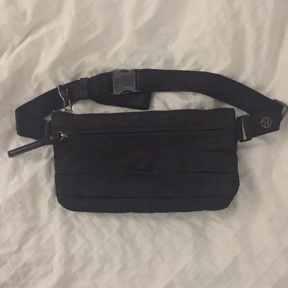 Lululemon Black Waist Bag - great condition